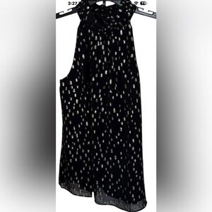 Lilly Pulitzer NWT Black/gold Donita Halter Top Size 4 party cocktail date